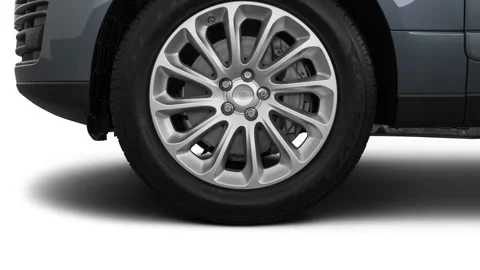 Modern vehicle close up compilation Byron Blue 2019 Land Rover Range Rover LS Stock Footage 159590270