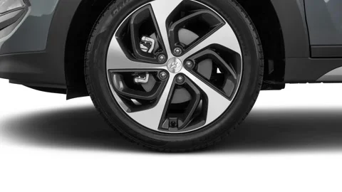 Modern vehicle close up compilation Coliseum Grey 2017 Hyundai Tucson Limited Video stock 159588083