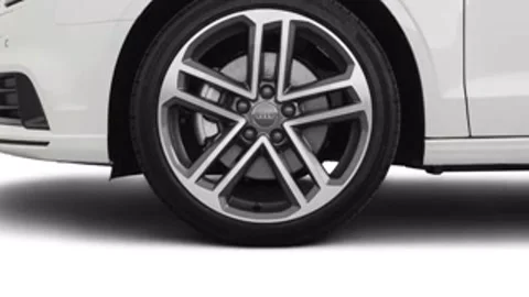 Modern vehicle close up compilation Ibis White 2020 Audi A3 Premium 40 TFSI Stock Footage 159591392