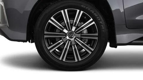 Modern vehicle close up compilation Nebula Gray Pearl 2018 Lexus LX LX570 Stock Footage 159589174