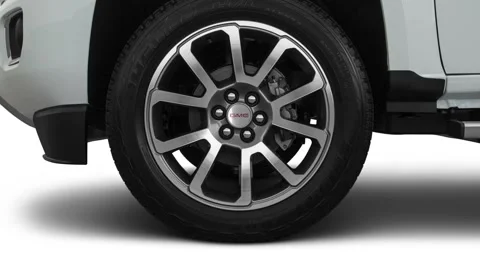 Modern vehicle close up compilation Summit White 2018 GMC Canyon Denali Stock Footage 159589072