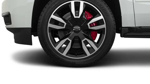 Modern vehicle close up compilation Summit White 2019 Chevrolet Tahoe Premier Stock Footage 159590088