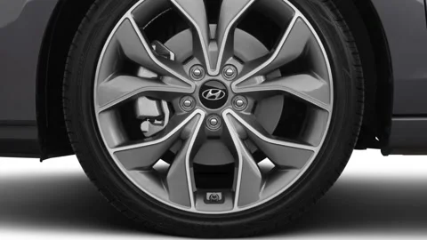 Modern vehicle close up compilation Summit Gray 2019 Hyundai Elantra GT N Line Stock Footage 159590974