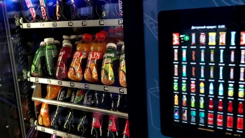 Modern vending machine with touchscreen ... | Stock Video | Pond5