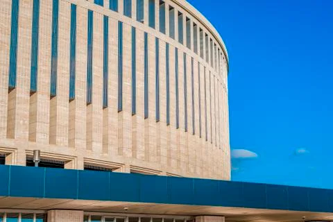 Modern version of the wall. Classical architecture. 스톡 사진