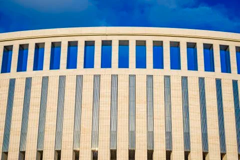 Modern version of the wall. Classical architecture. Foto stock