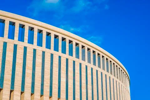 Modern version of the wall. Classical architecture. Stock Photos