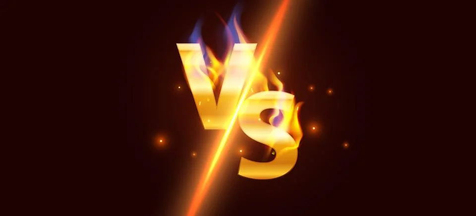 Modern versus background with fire effects. Stock Illustration