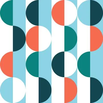 Modern vertical circle shape texture for seamless backdrop. Stock Illustration