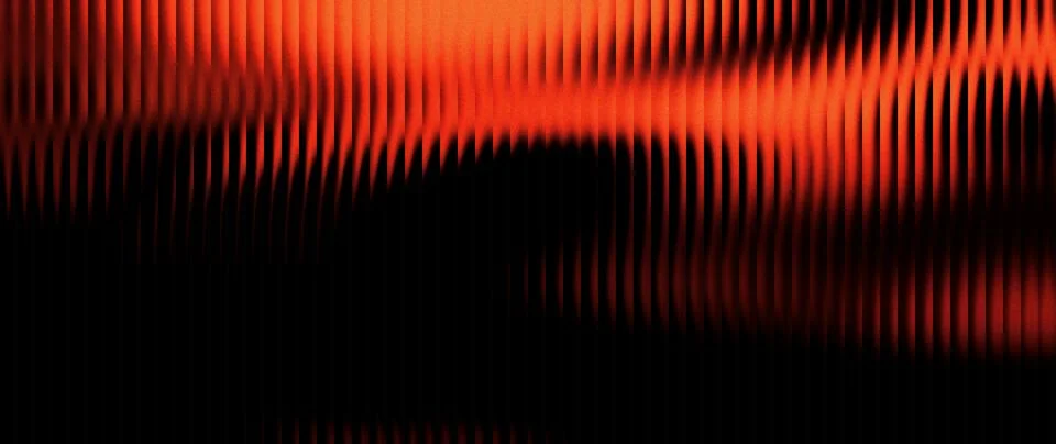 Modern vertical ribbed glass gradient in red and orange highlighting textur.. Stock Illustration