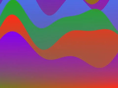Modern vibrant liquid wave background with organic abstract shapes in purpl.. Stock Illustration