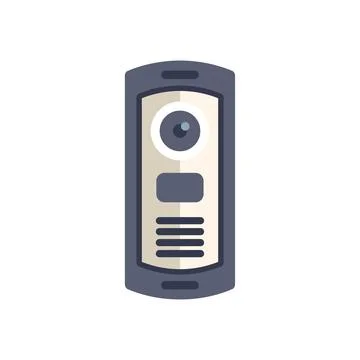 Modern video intercom system providing security and communication Stock Illustration