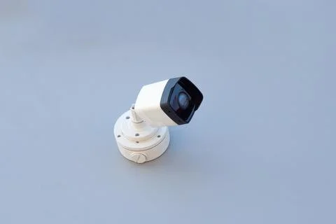 Modern video surveillance system designed to prevent theft Stock Photos