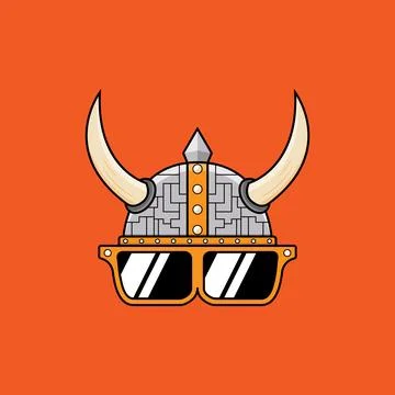 Modern Viking Logo Stock Illustration