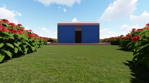 Modern Villa in the Forest Video stock 348011823