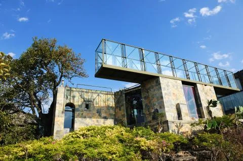 Modern villa Stock Photos
