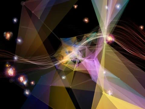 Modern Virtual World Stockillustratie
