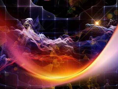 Modern Virtual World Stockillustratie