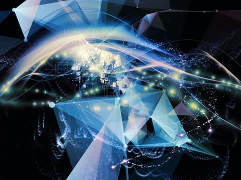Modern Virtual World Stockillustratie