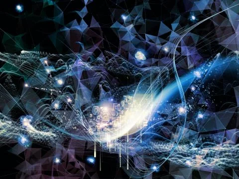 Modern Virtual World Stockillustratie