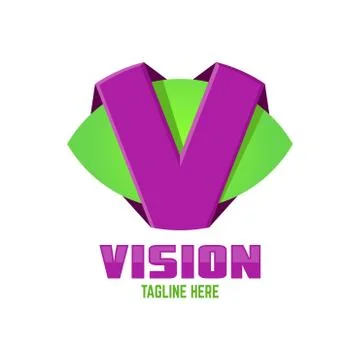 Modern vision logo Stock Illustration