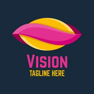 Modern vision logo Stock Illustration