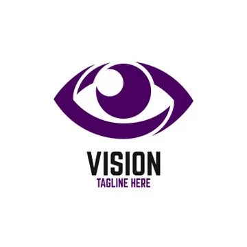 Modern vision logo. Vector illustration. Illustrazione stock