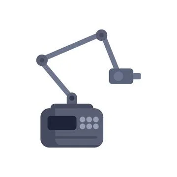 Modern visual presenter with adjustable camera arm for presentations 스톡 일러스트