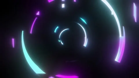 Modern VJ Loop Of High Tech Looping Elements Stock Footage 167611968