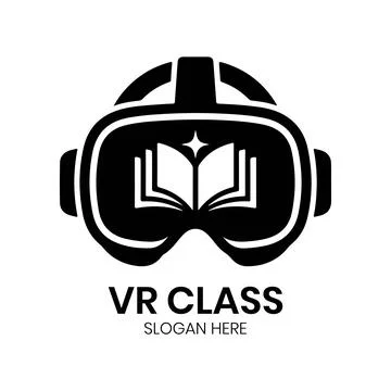 Modern VR Class Logo Educational Design イラスト素材