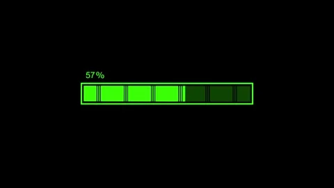 Modern Waiting Bar Animation with Looping Progress Fill and Clean User Inte.. Stock Footage 317647583