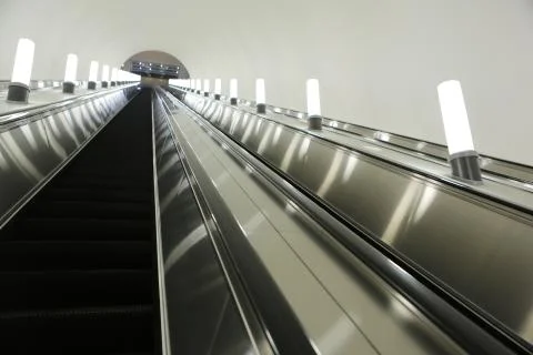 Modern walkway interior Stock Photos