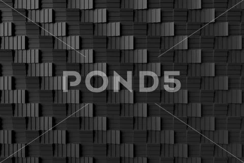 Modern wall. 3D rendering. Illustrazione stock