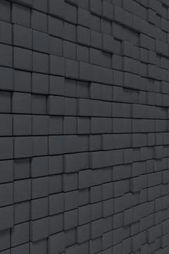 Modern wall. 3D rendering. Stock Illustration