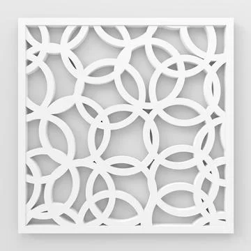 Modern wall. 3D rendering. Illustrazione stock