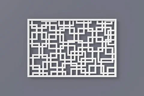 Modern wall. 3D rendering. Stock Illustration