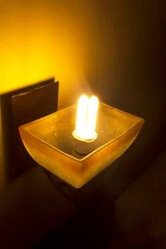 Modern wall lamp Stock Photos