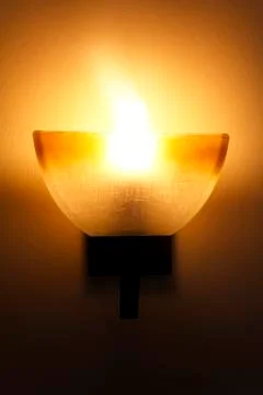 Modern wall lamp Stock Photos