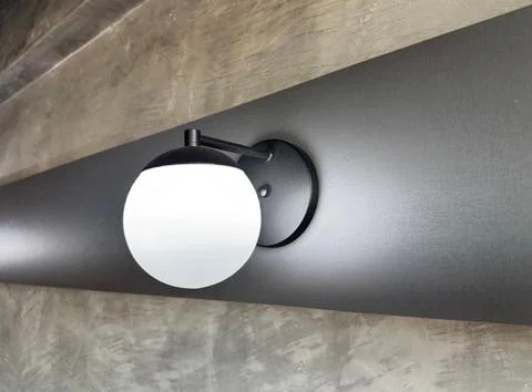 Modern wall lamp Stock Photos