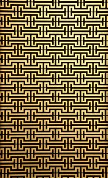 Modern wall pattern on yellow brick Stock Photos