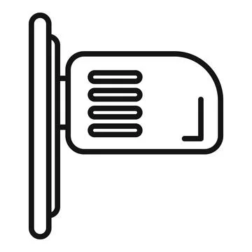 Modern wall sconce line icon design Stock Illustration