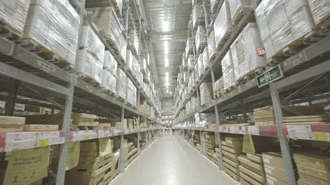 Modern warehouse Video stock 152960604