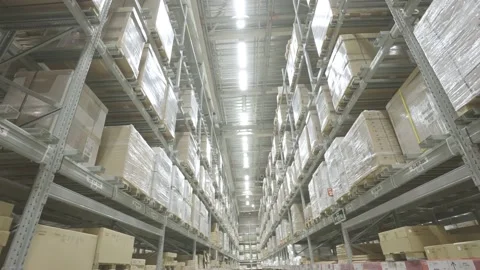 Modern warehouse Video stock 152960631