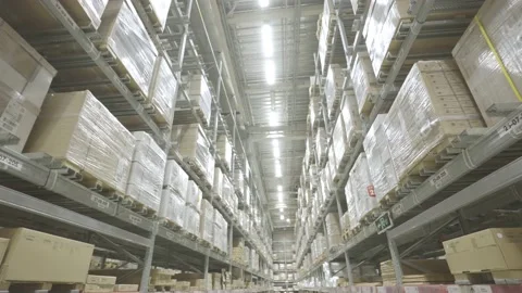 Modern warehouse 스톡 동영상 152960639