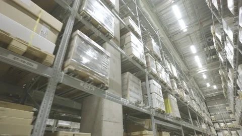 Modern warehouse Video stock 152960724