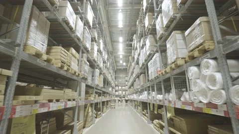 Modern warehouse Video stock 152960730