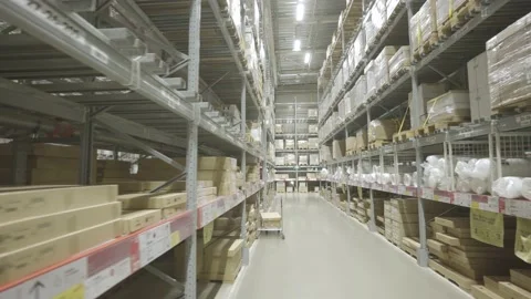 Modern warehouse Video stock 152960772