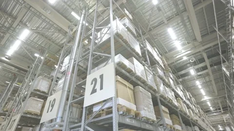 Modern warehouse Video stock 152960783