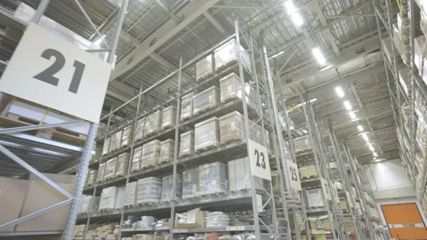 Modern warehouse Video stock 152960796