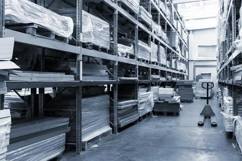 A modern warehouse Foto stock